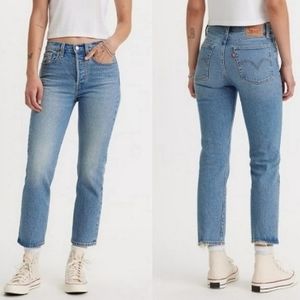 Levis Wedgie Straight Jean, Mid wash, 14W crop Ankle